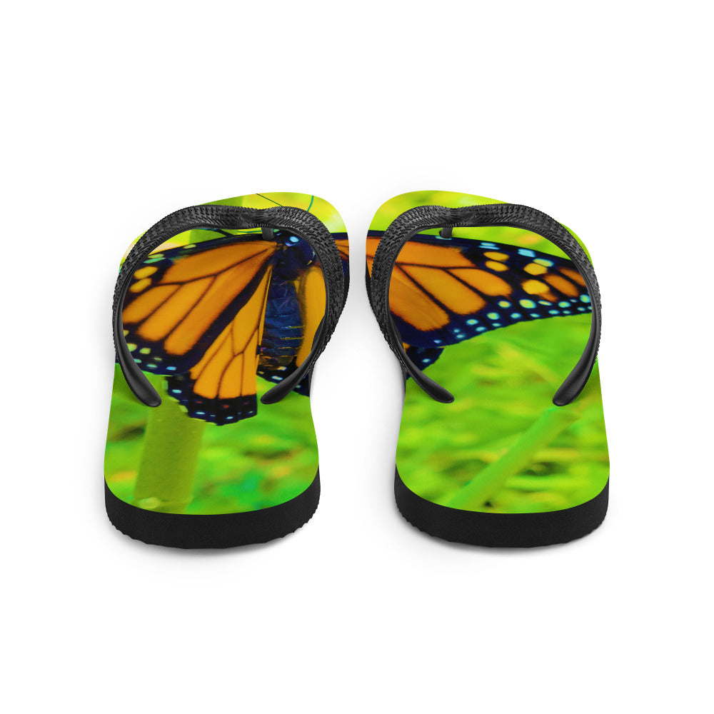 inc butterfly flip flops