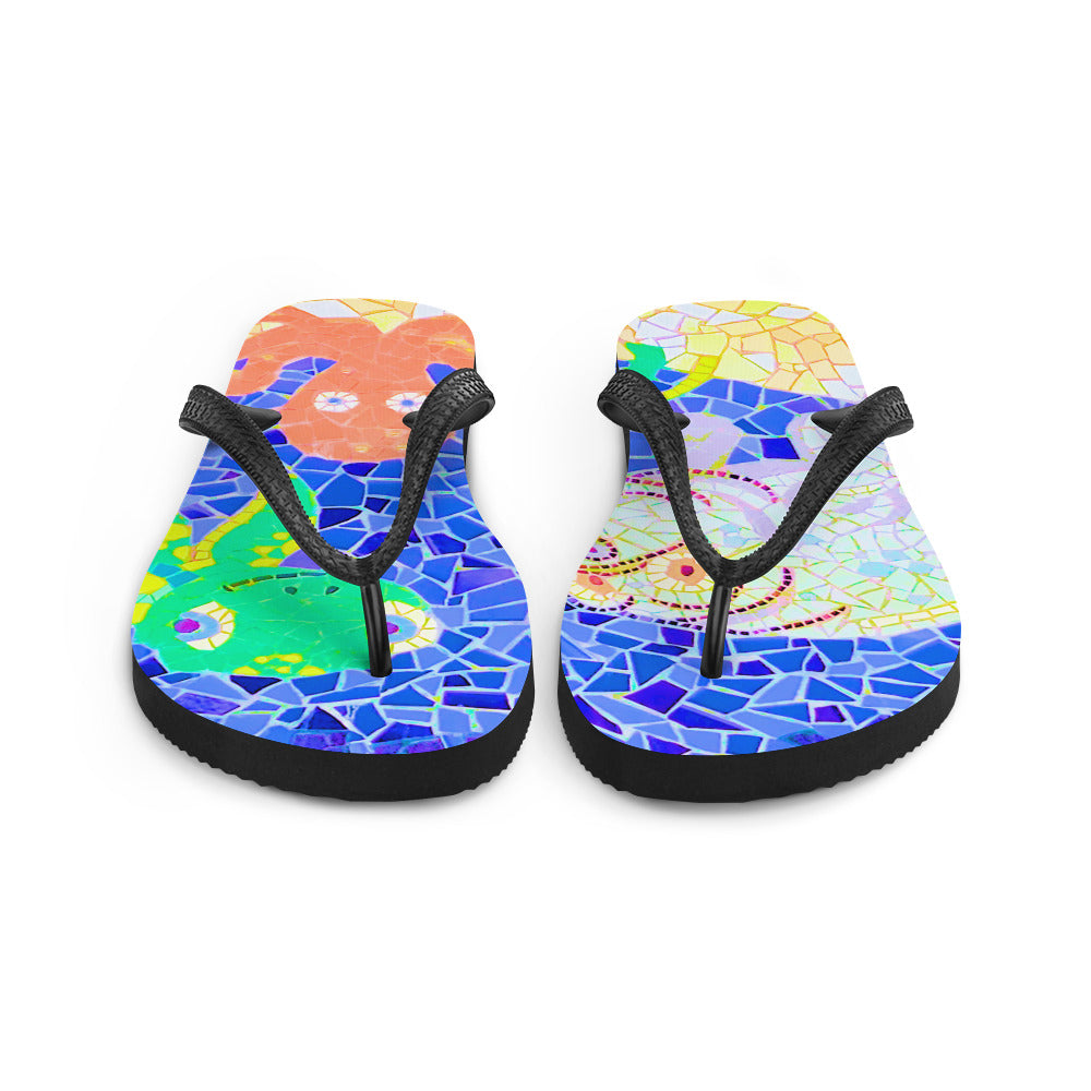 The Undersea Mosaic #1 Flip-Flops