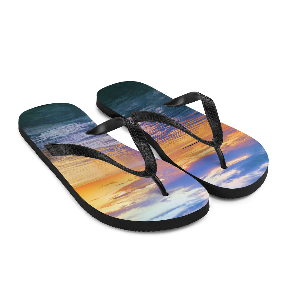 Experience Sunshine on Your Feet with The Florida Keys Sunset Flip Flops