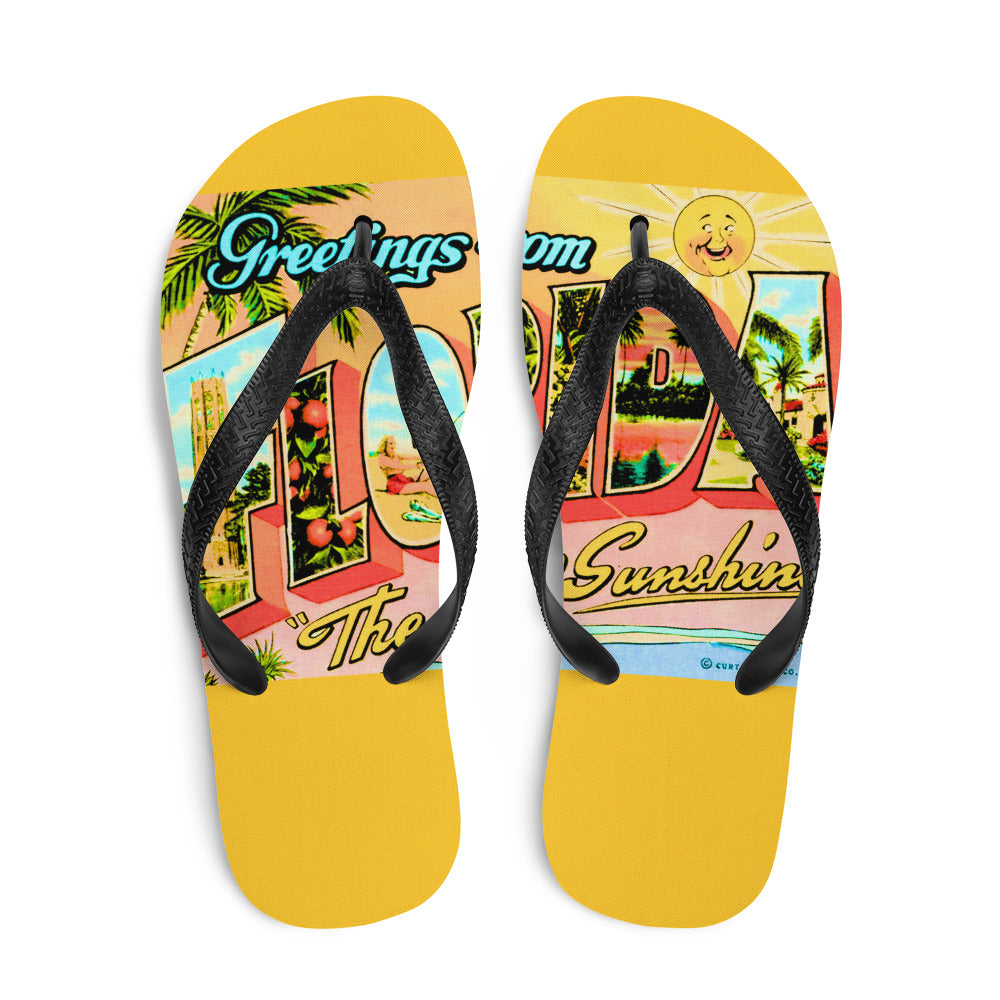 The Greetings from Florida Flip-Flops