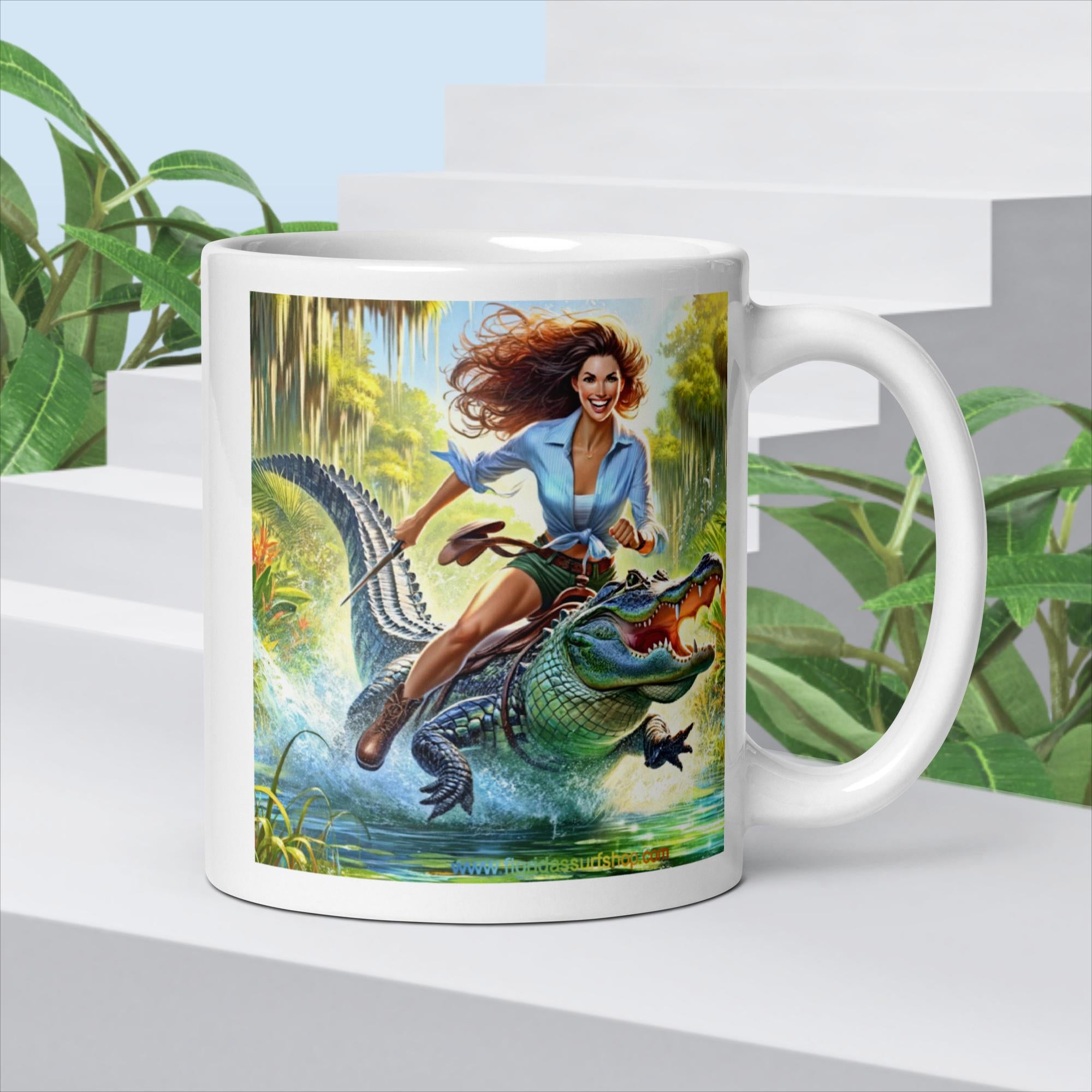 Alligator Girl Florida Mug