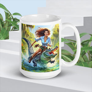 Alligator Girl Florida Mug