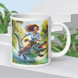 Alligator Girl Florida Mug