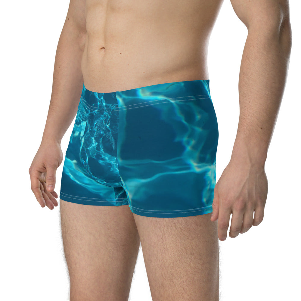 Stay Comfy and Stylish with Our Blue Pool Florida Boxer Briefs