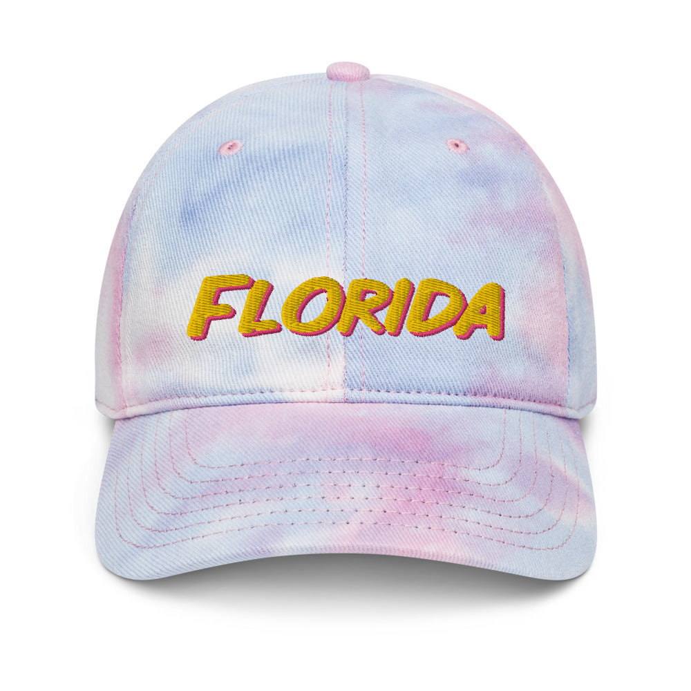 ColorWave Tie-Dye Hat: Flaunt Florida's Vibrant Vibes