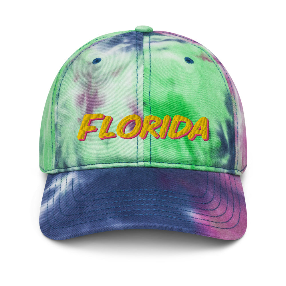 ColorWave Tie-Dye Hat: Flaunt Florida's Vibrant Vibes
