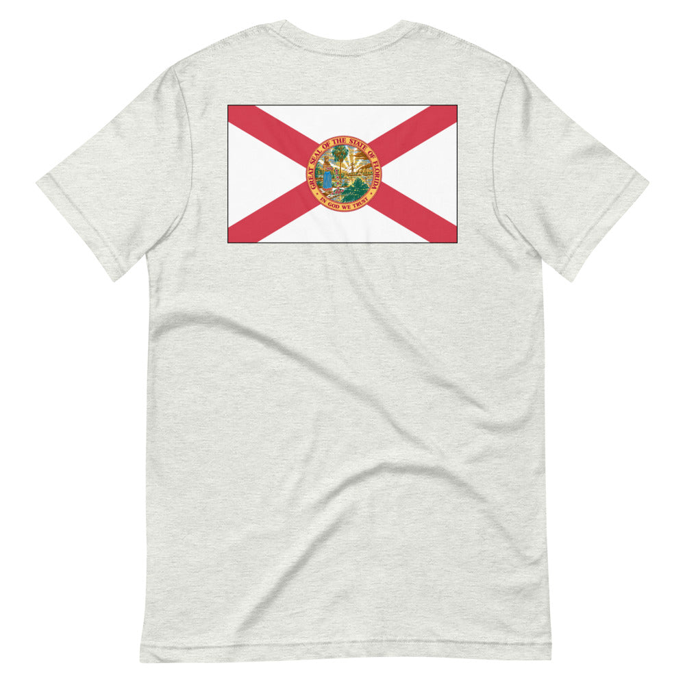 Celebrate Florida's Rich Culture with our Comfy and Colorful Florida Flag T-Shirt
