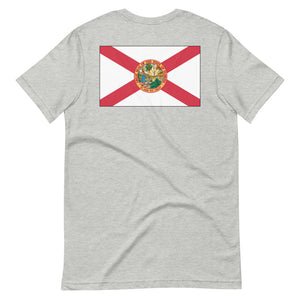 Celebrate Florida's Rich Culture with our Comfy and Colorful Florida Flag T-Shirt